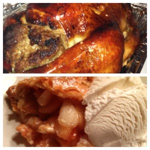 turkey and pie